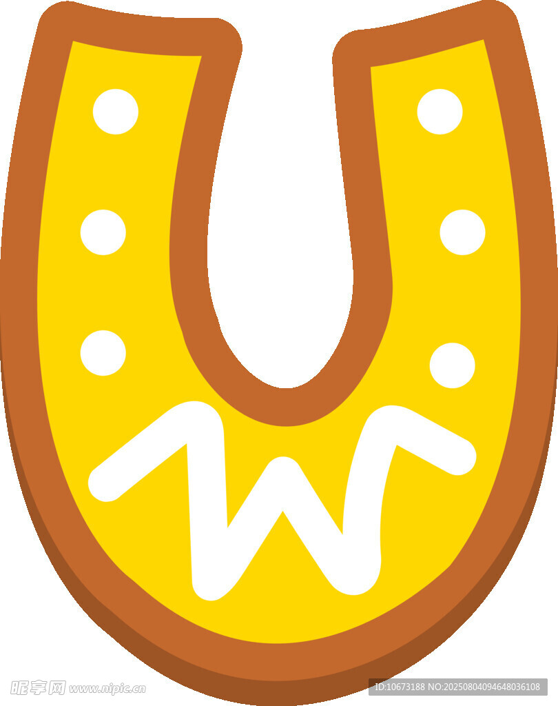 马蹄形饼干图案