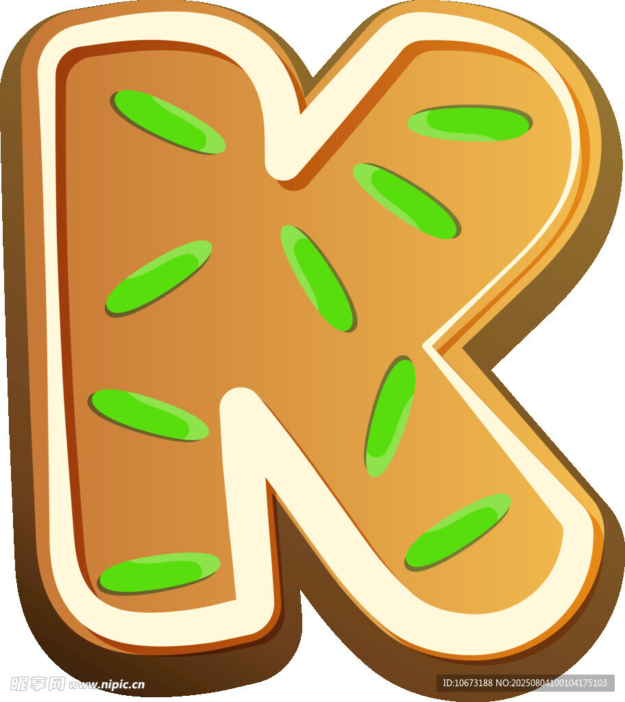 姜饼字母K
