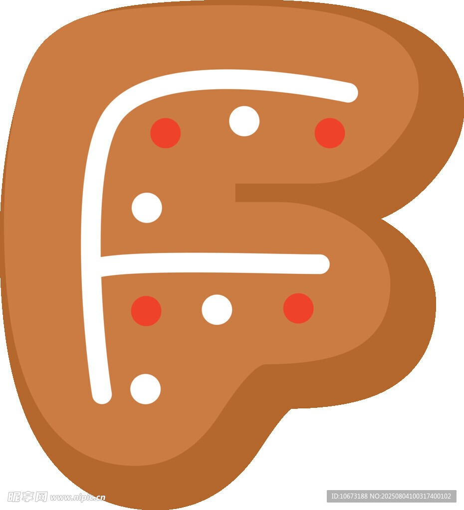 姜饼字母F