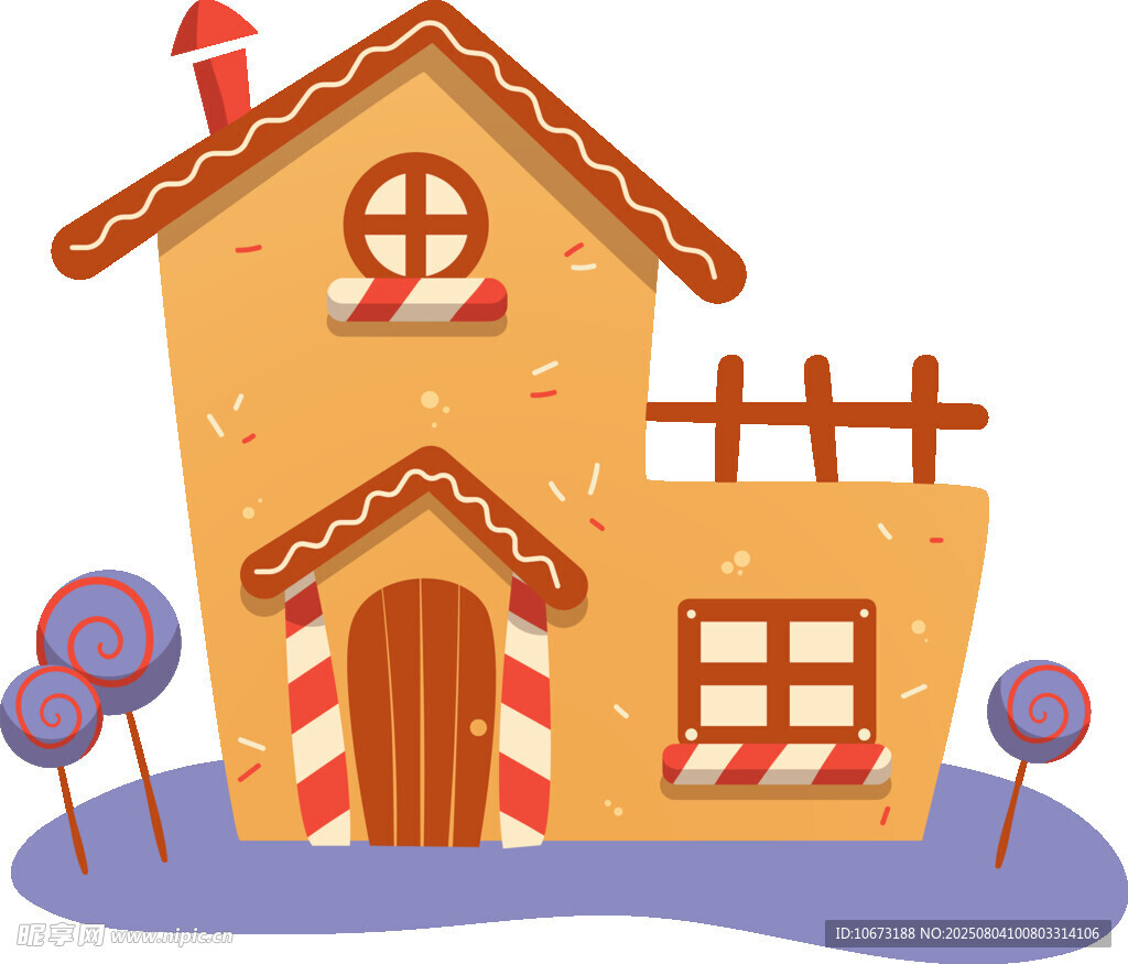 糖果风格的梦幻小屋