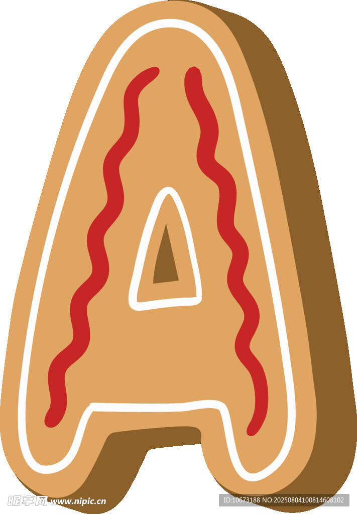 姜饼字母A