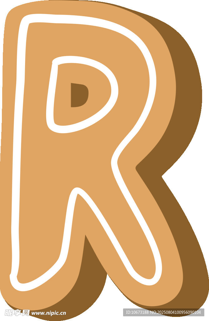 姜饼字母R