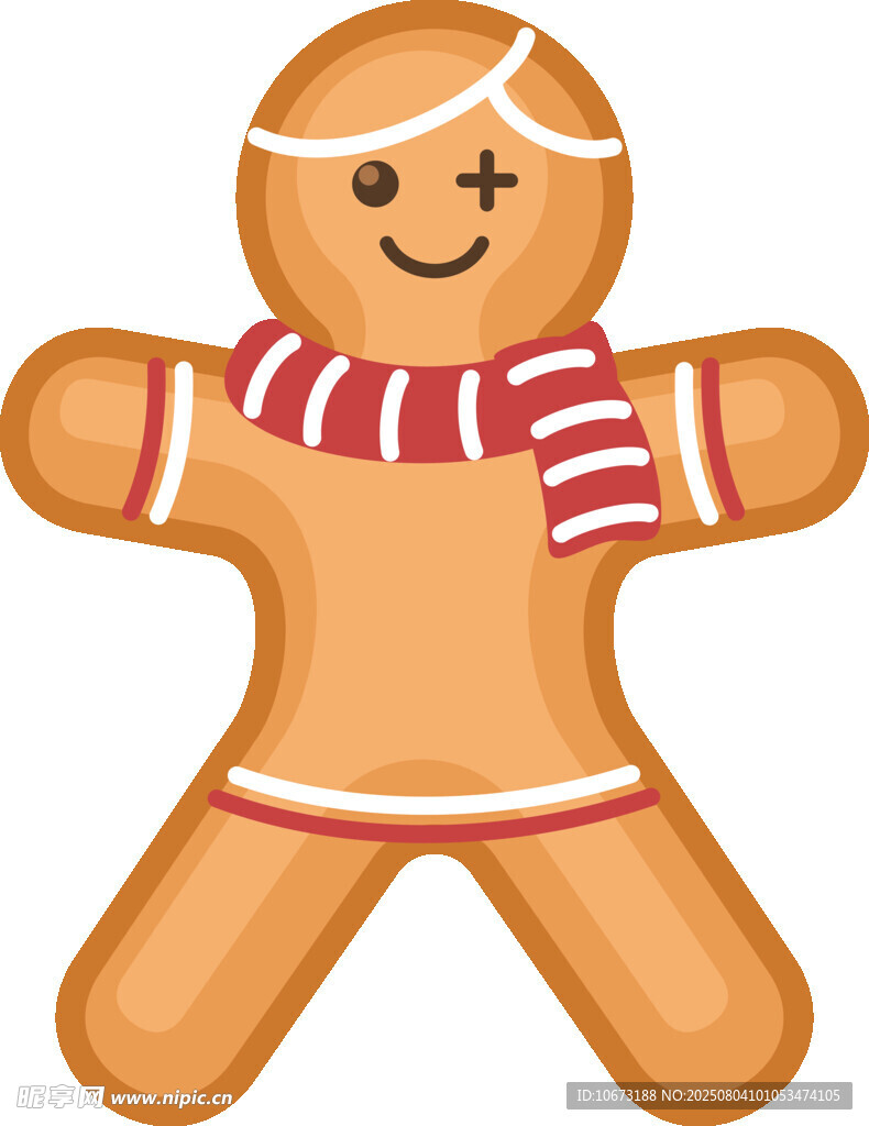 可爱姜饼人形象