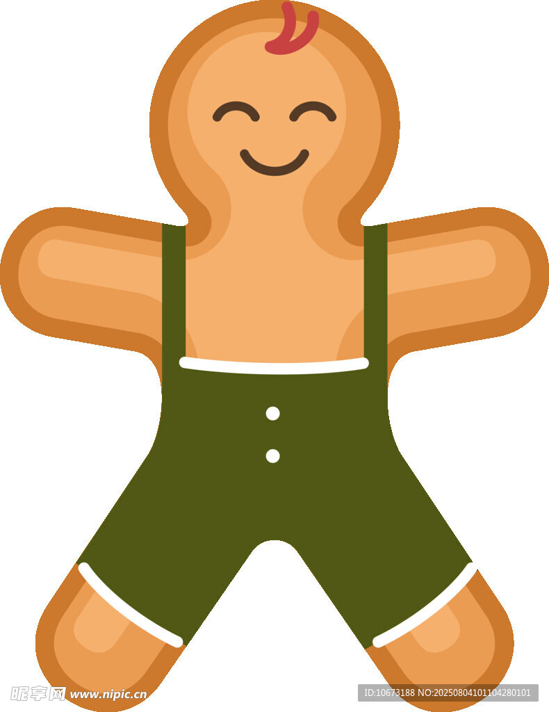 可爱姜饼人形象