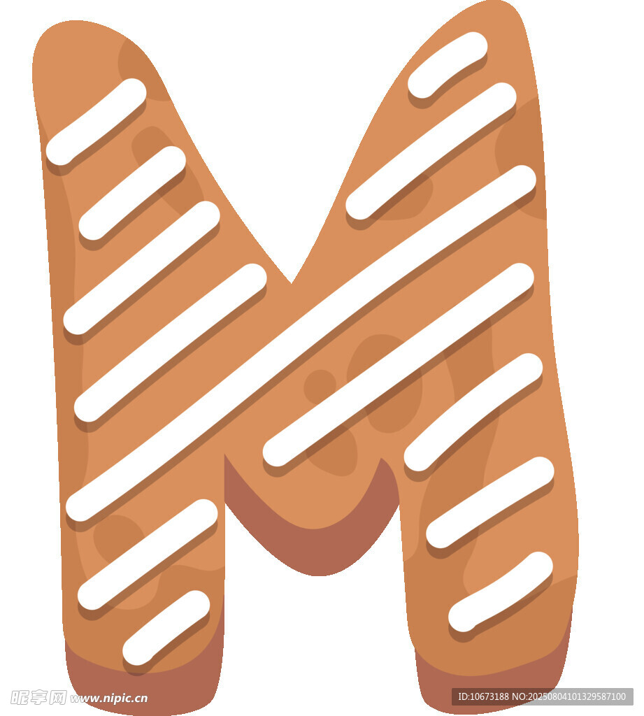 姜饼字母M