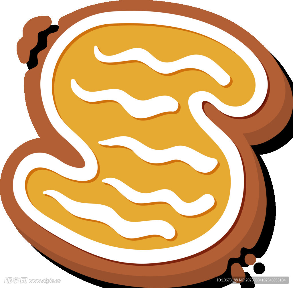 姜饼风格字母S