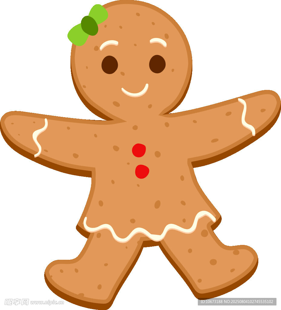 可爱姜饼人形象