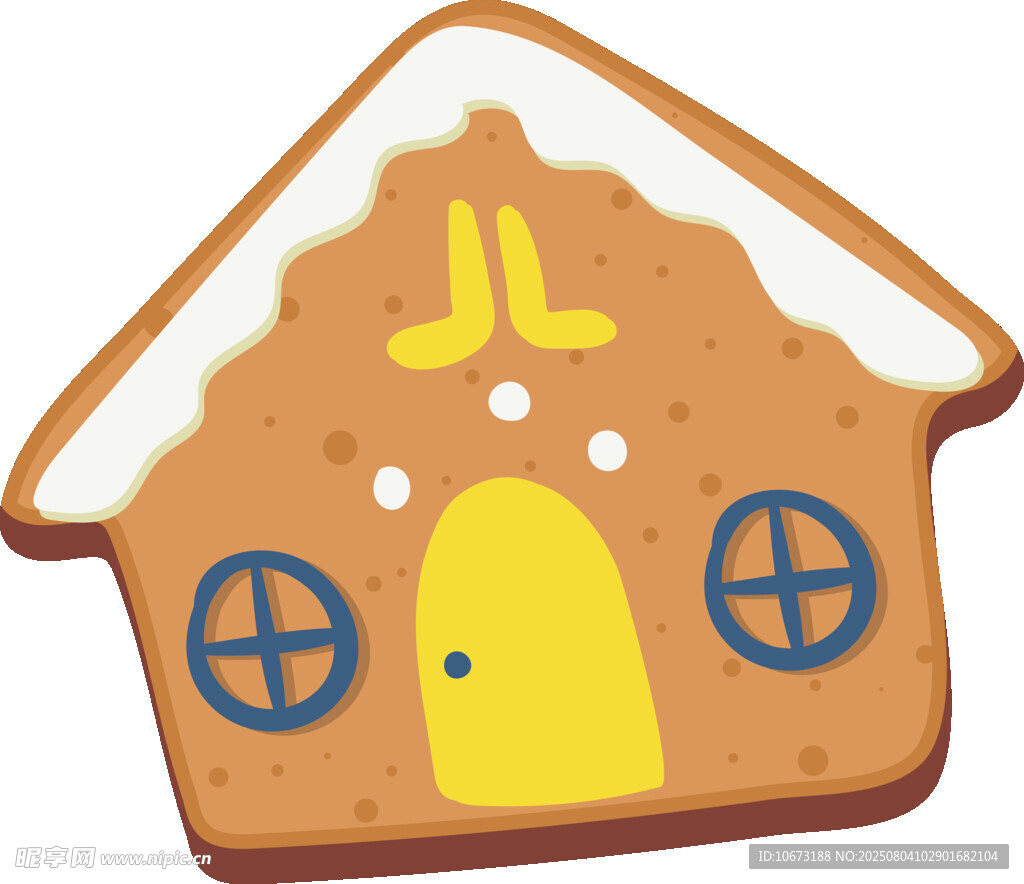 可爱卡通姜饼屋造型