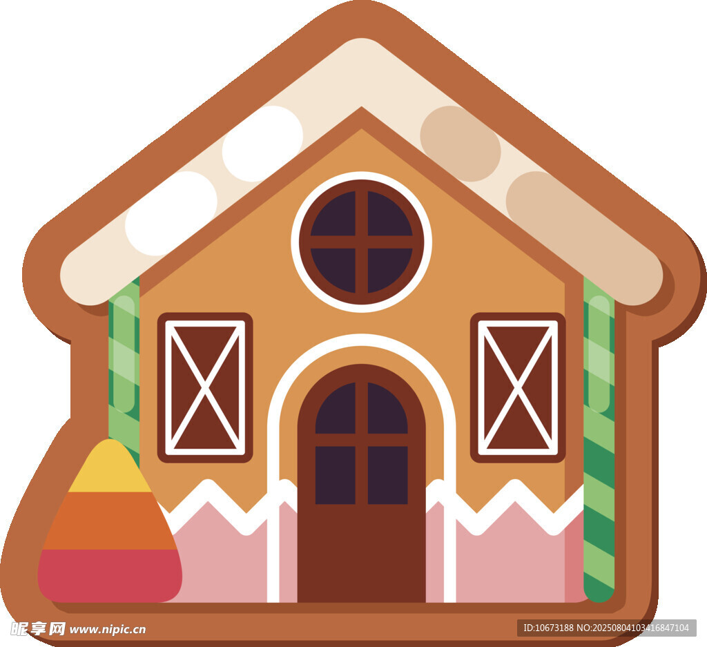 姜饼小屋插画