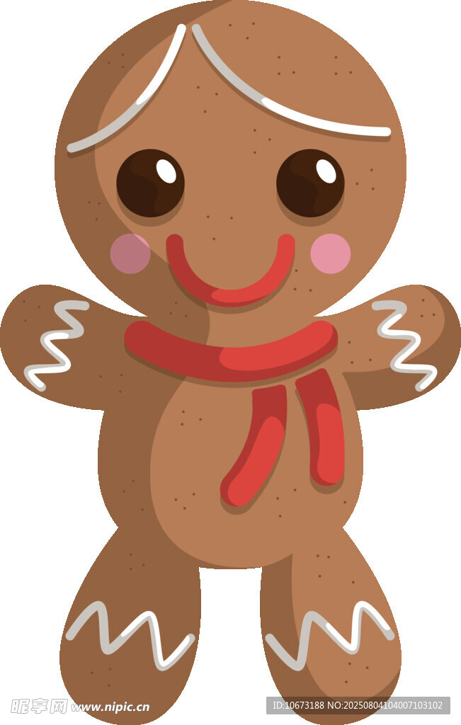 可爱姜饼人形象