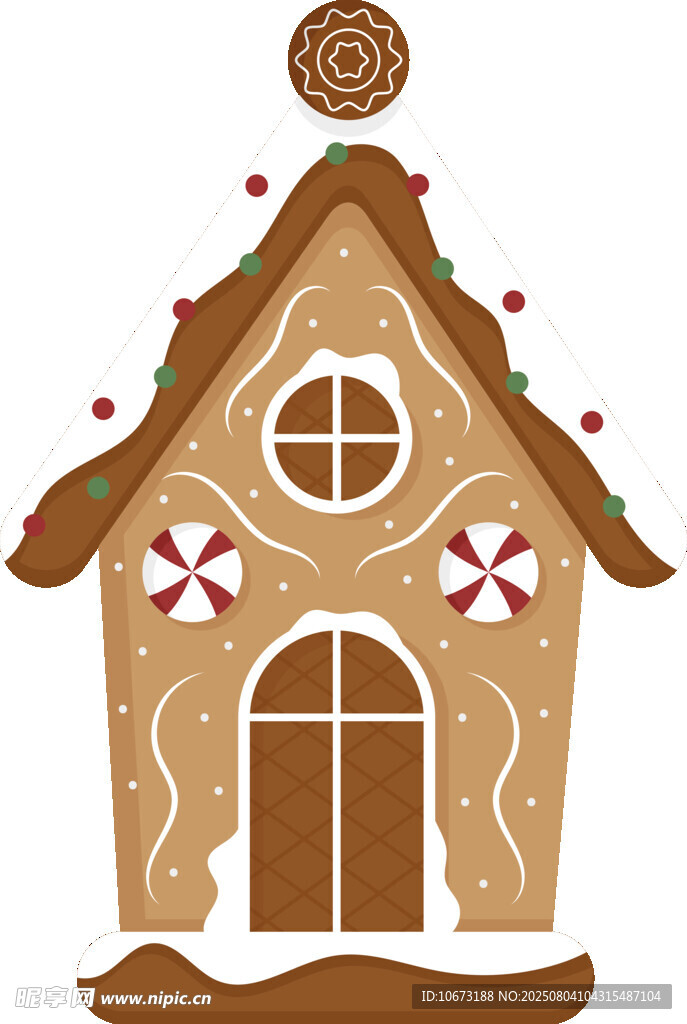 姜饼小屋装饰图案