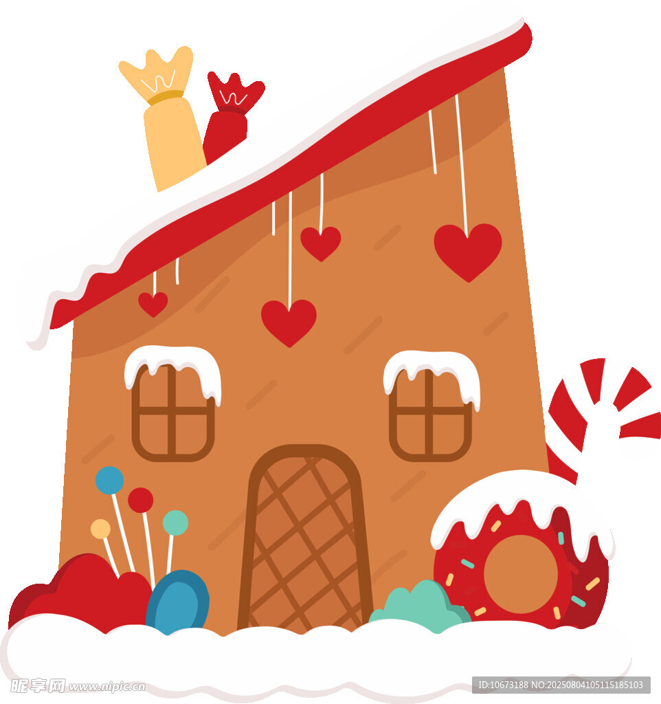 童话风冬日小屋