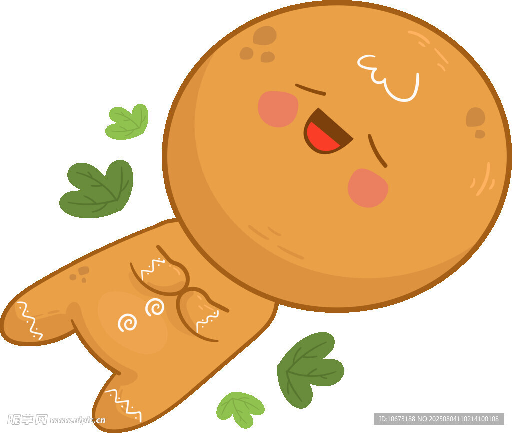 可爱姜饼人欢快舞动