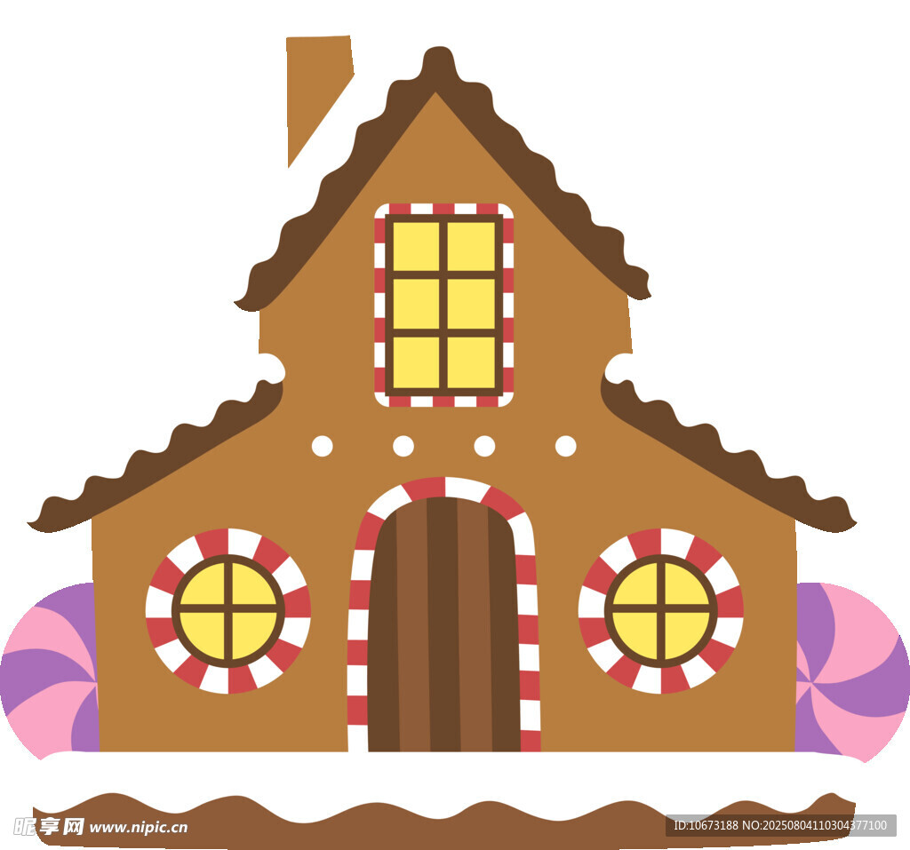 姜饼小屋插画