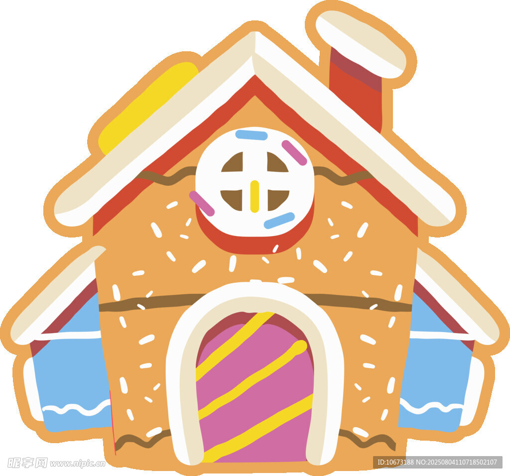 可爱姜饼屋造型