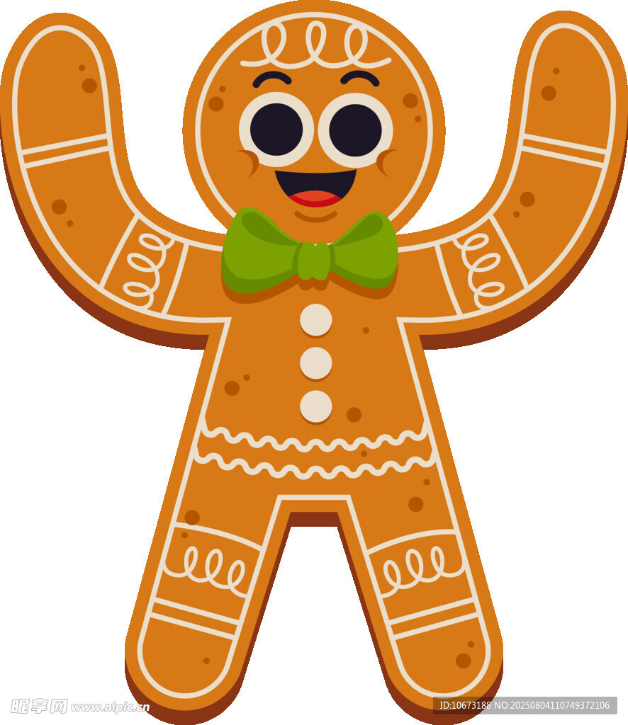 可爱姜饼人形象