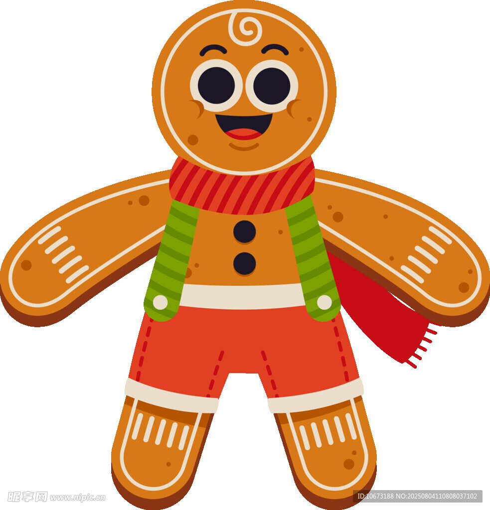 可爱姜饼人形象