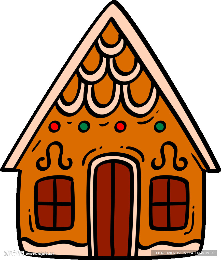 姜饼小屋插画
