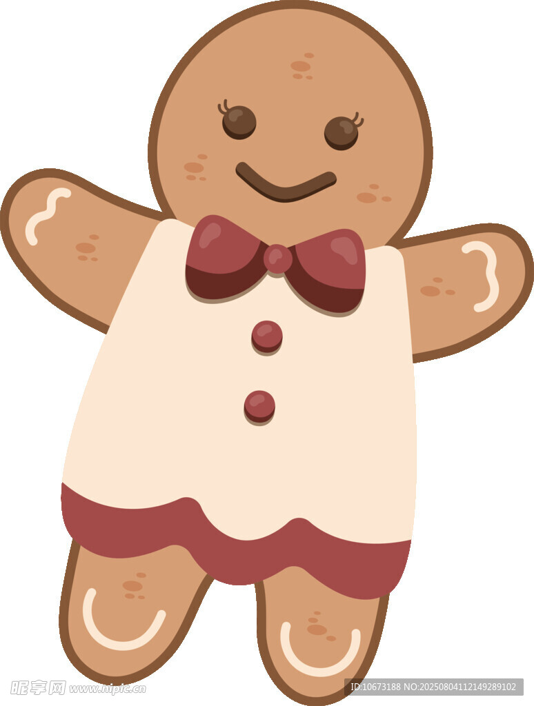 可爱姜饼人形象