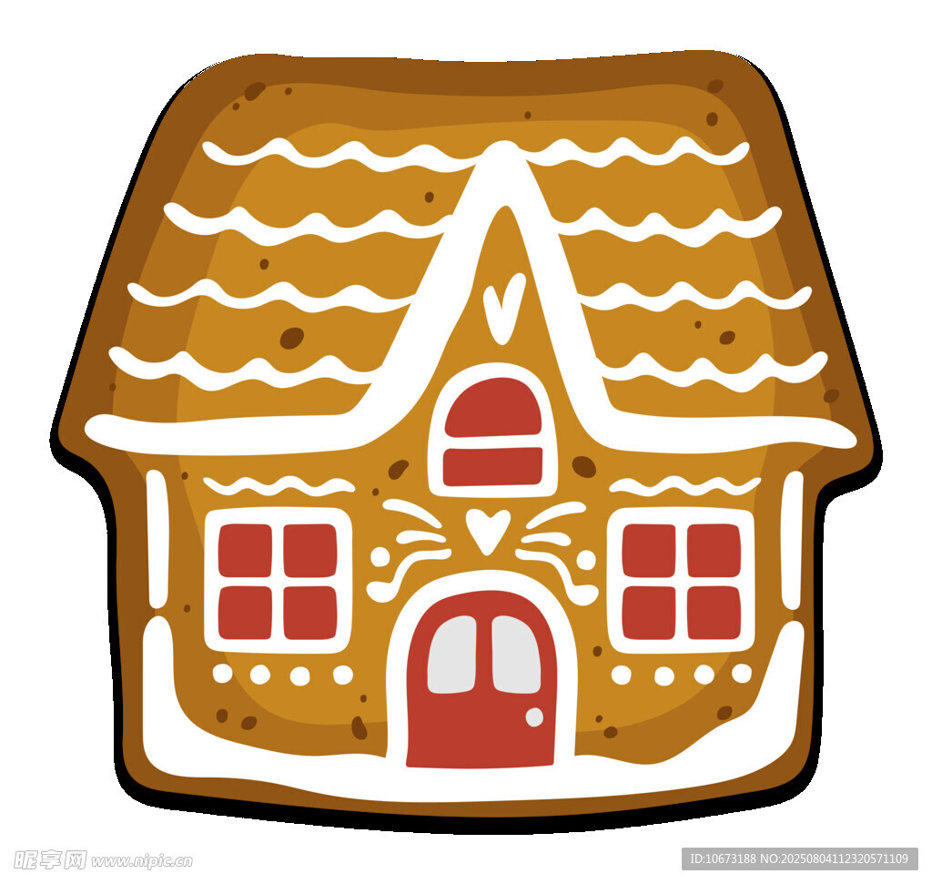 姜饼小屋插画