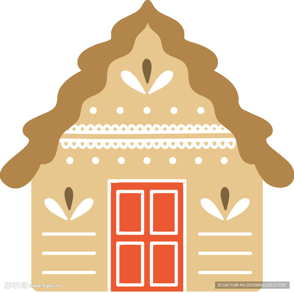 姜饼小屋图案设计