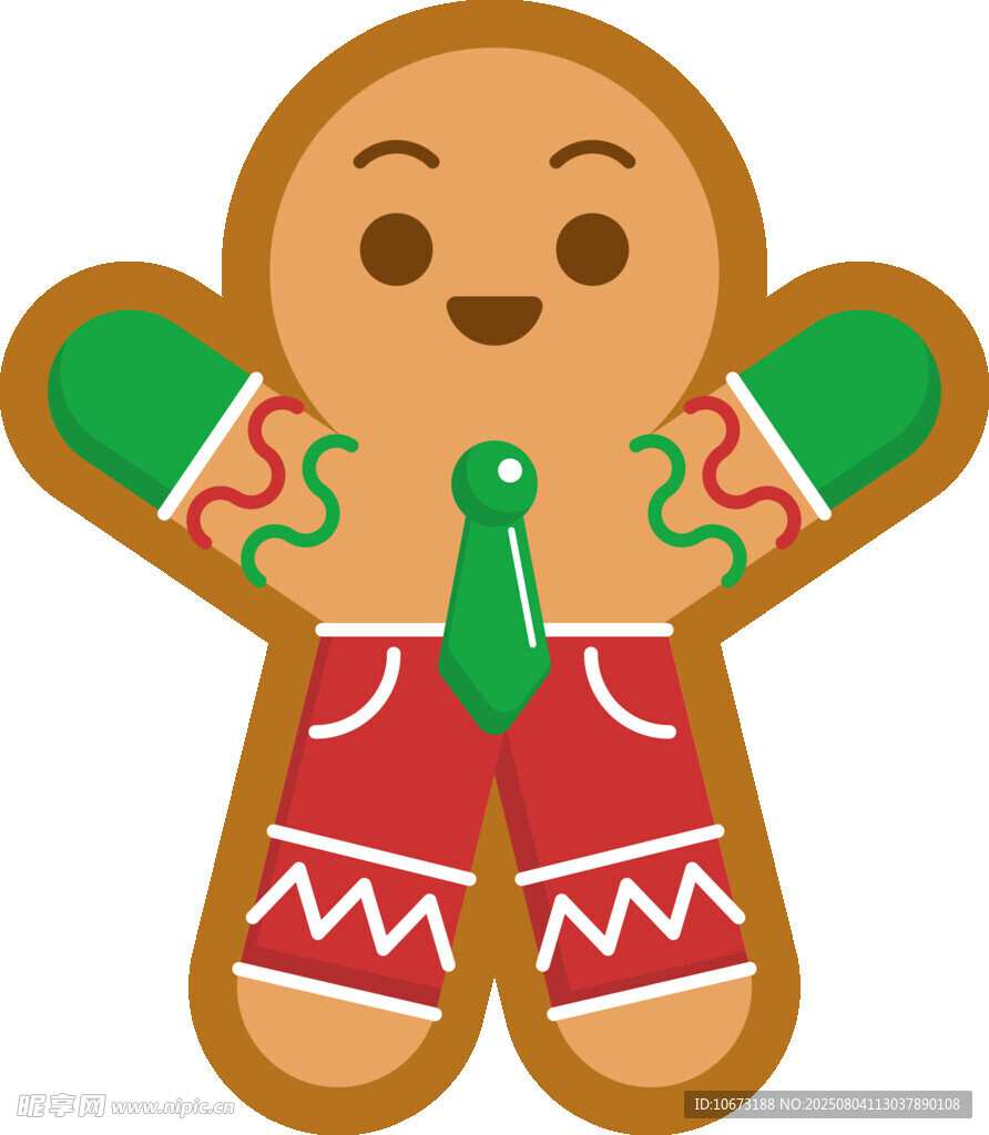 可爱姜饼人形象