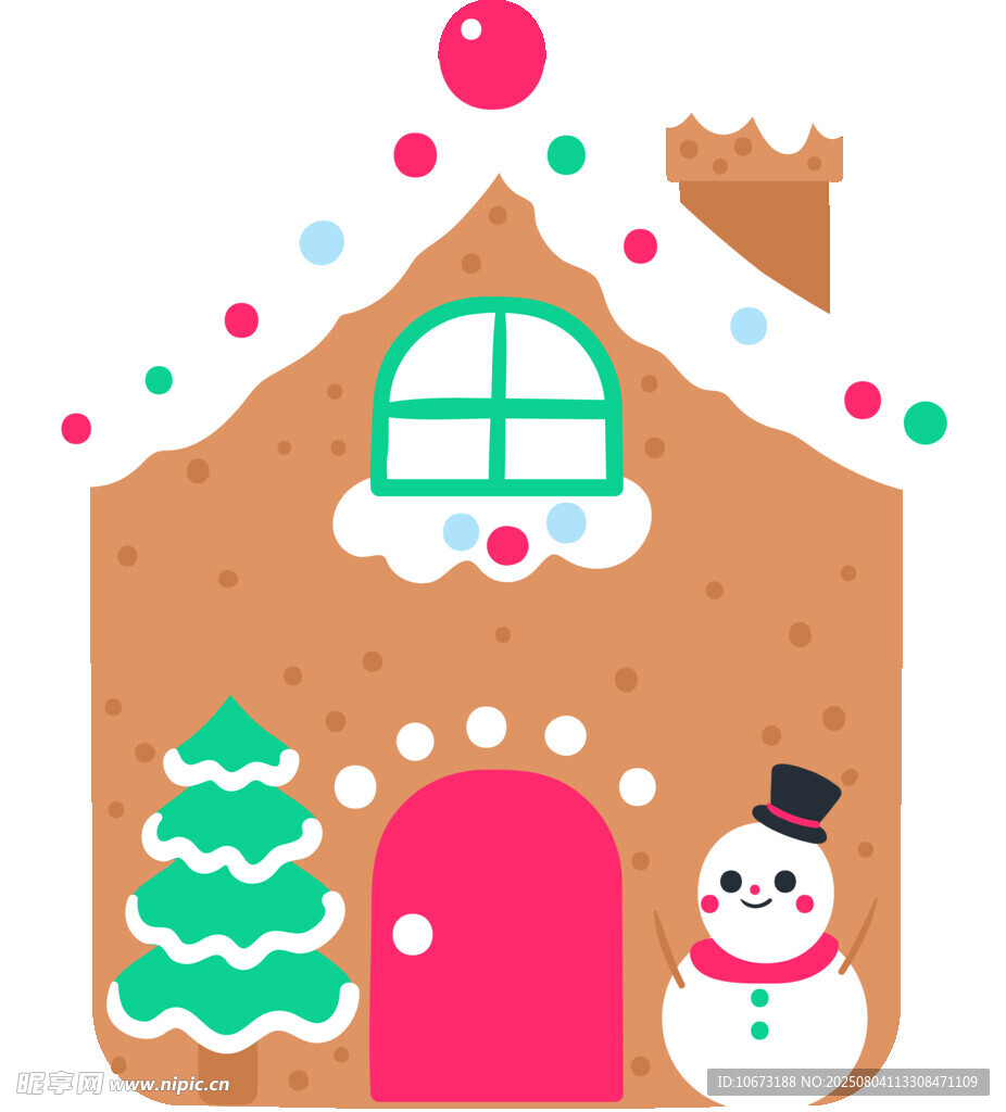 姜饼屋与雪人圣诞树