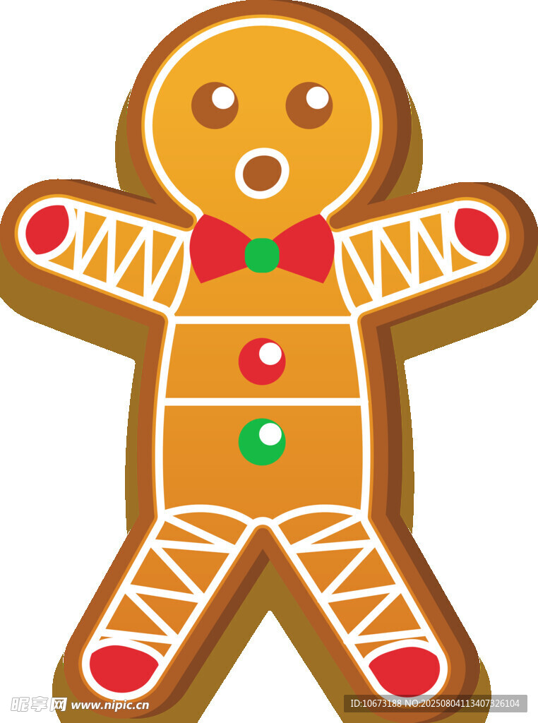 可爱姜饼人形象