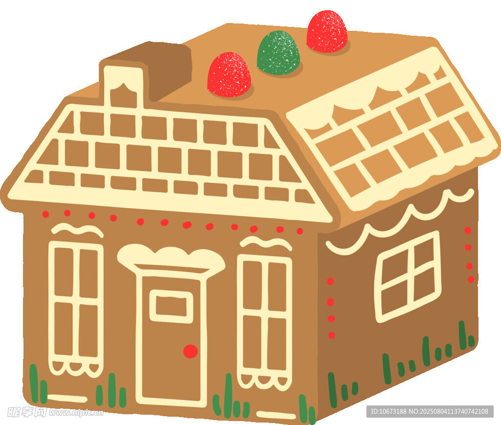 姜饼小屋造型饼干