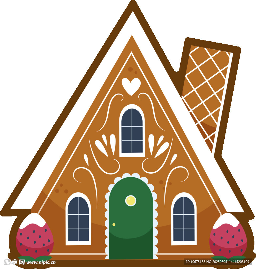 姜饼屋造型的可爱小屋