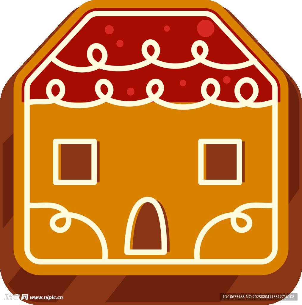 可爱姜饼屋图标