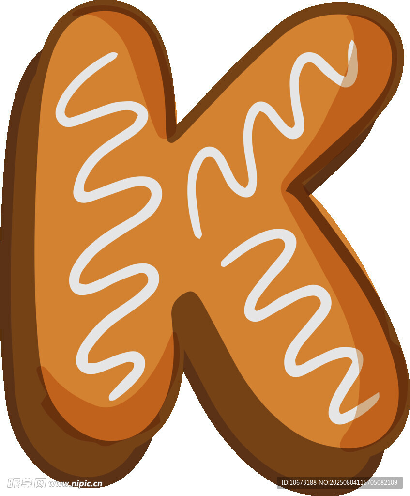 姜饼字母K