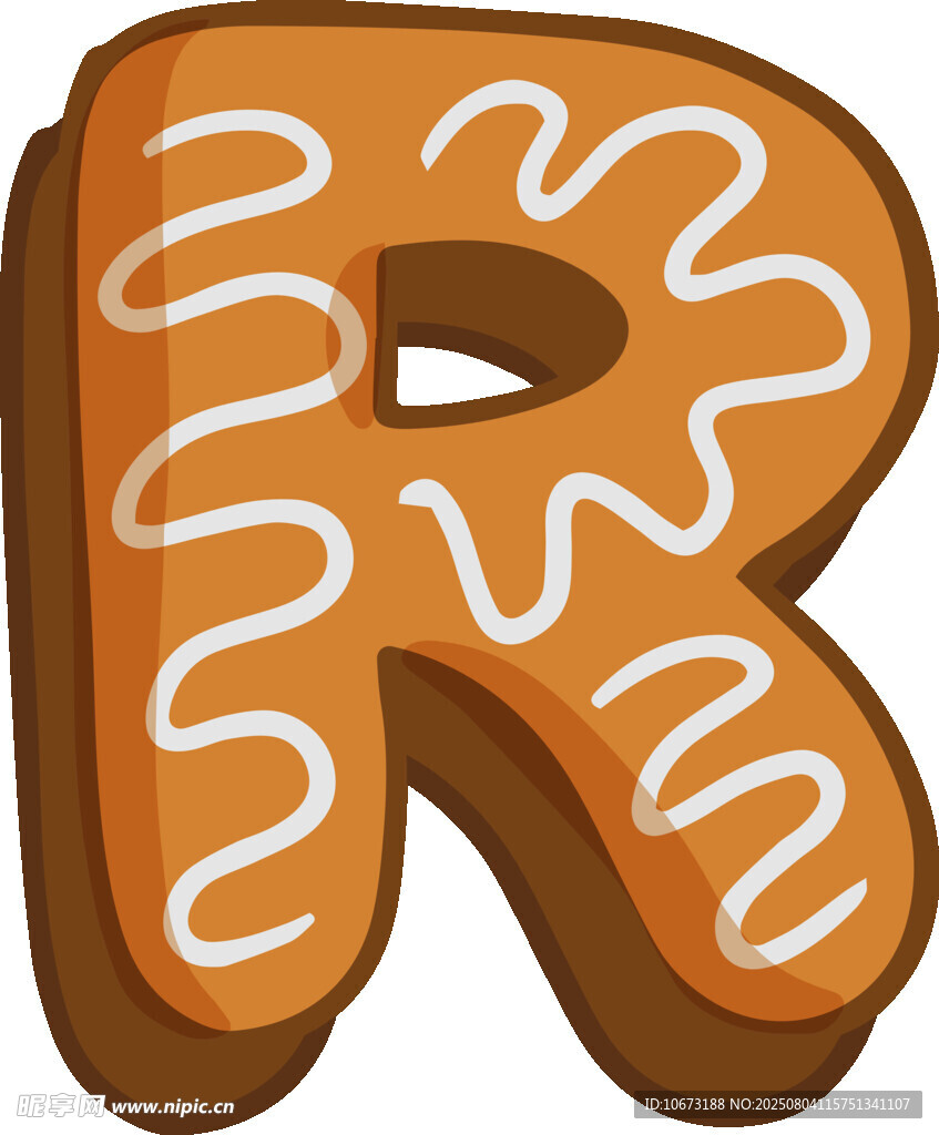 姜饼字母R