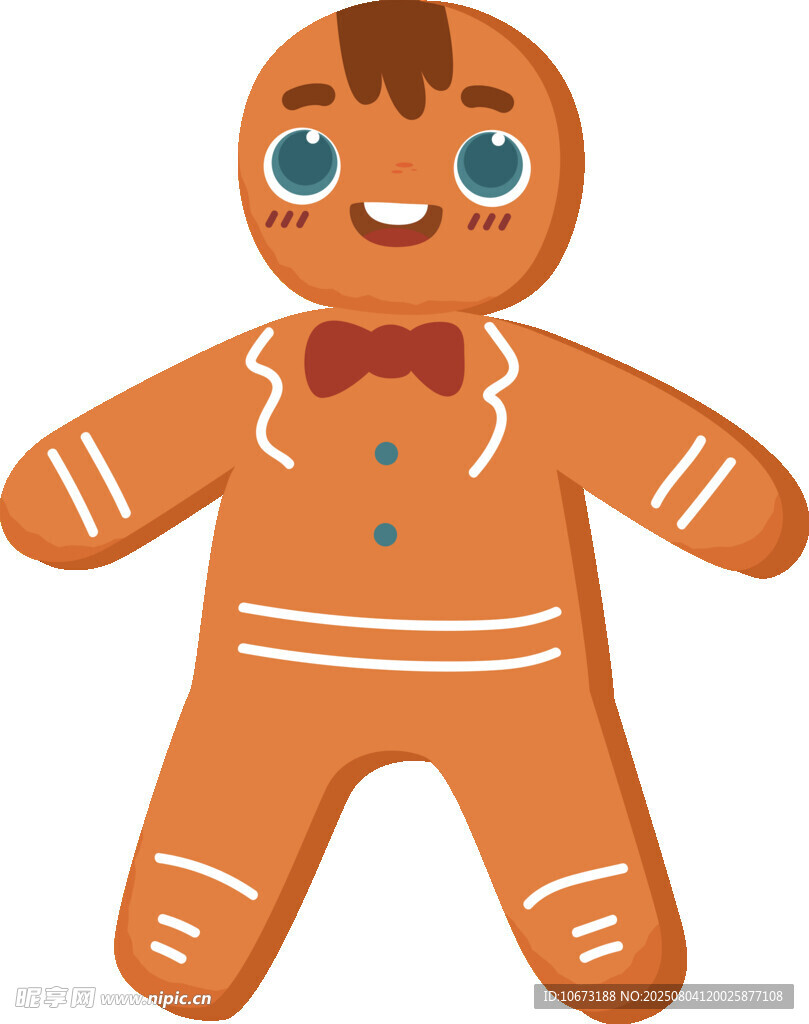 可爱姜饼人形象