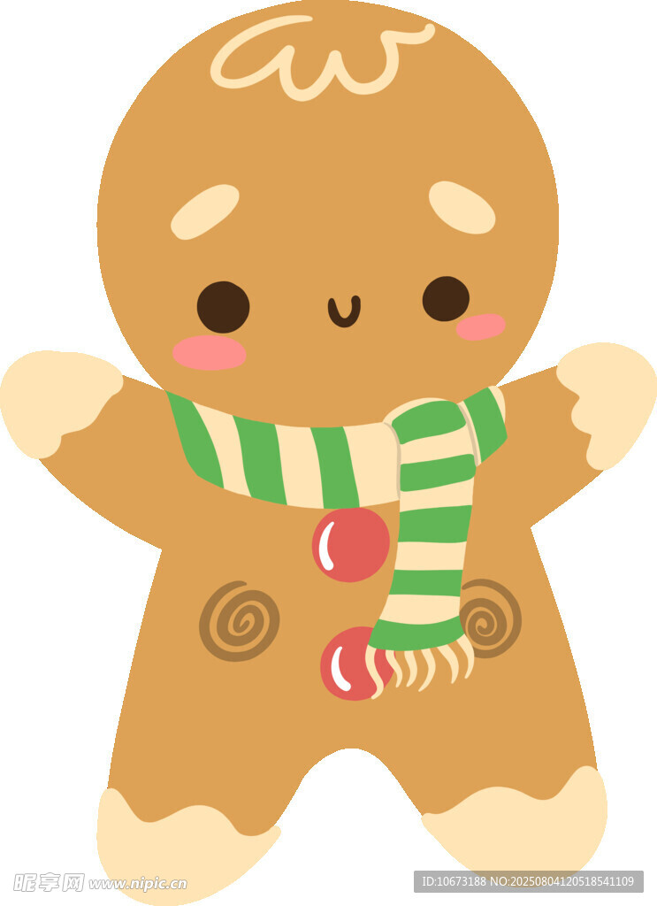 可爱姜饼人形象