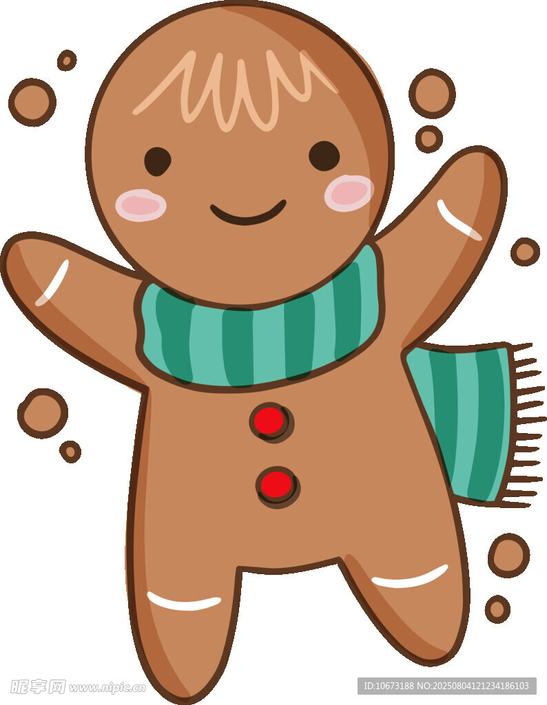 可爱姜饼人形象