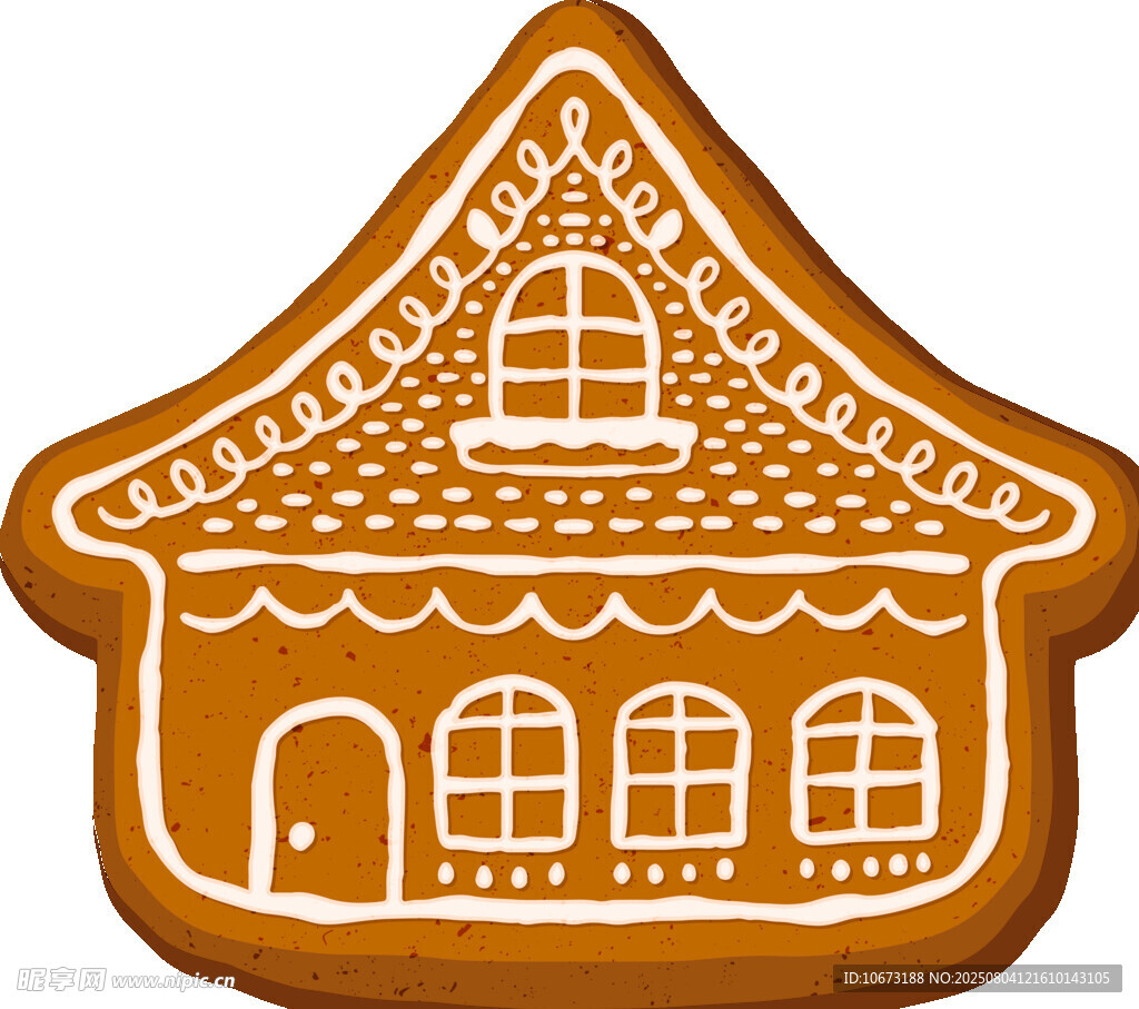 姜饼屋造型饼干