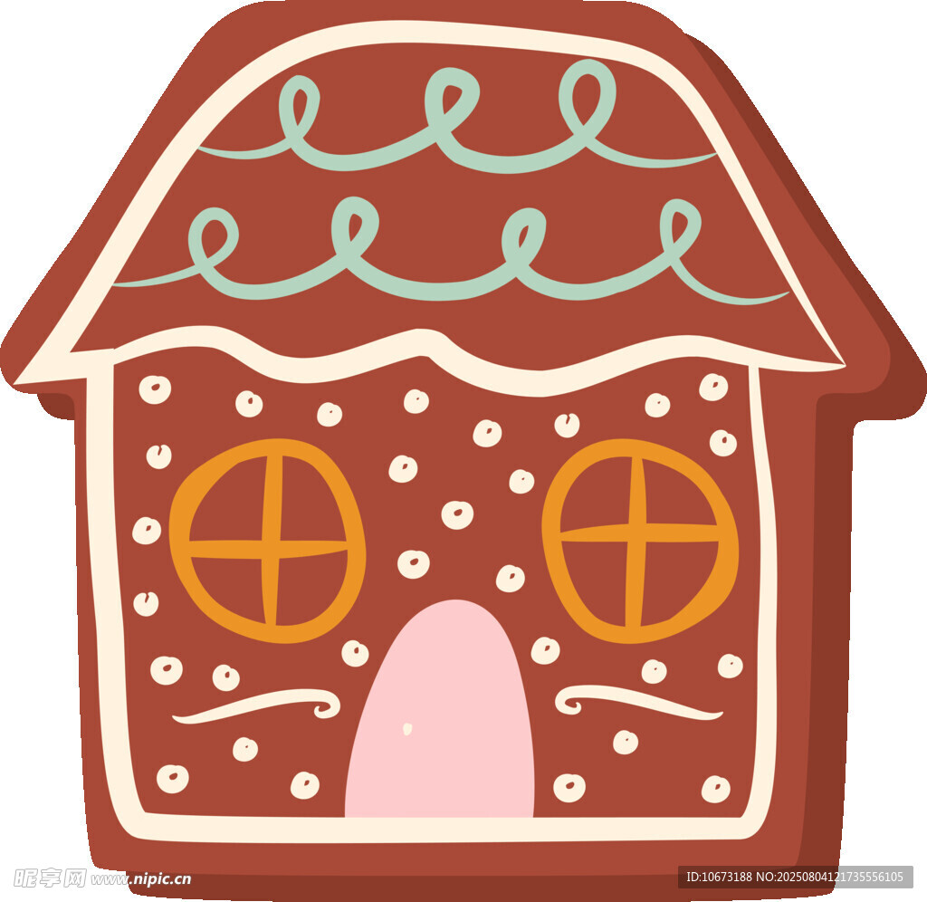 姜饼小屋插画