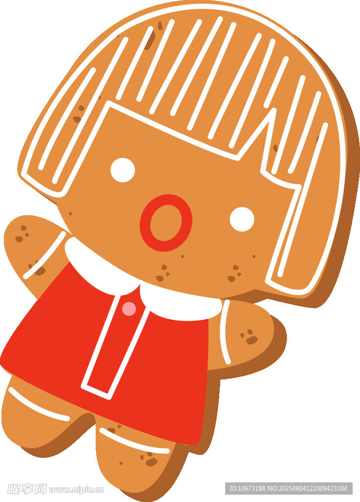 姜饼人女孩形象