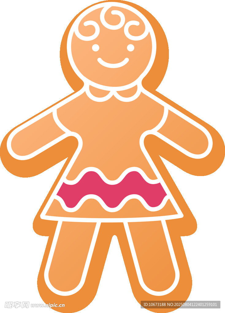姜饼人女孩形象