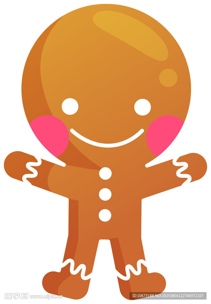 可爱姜饼人形象