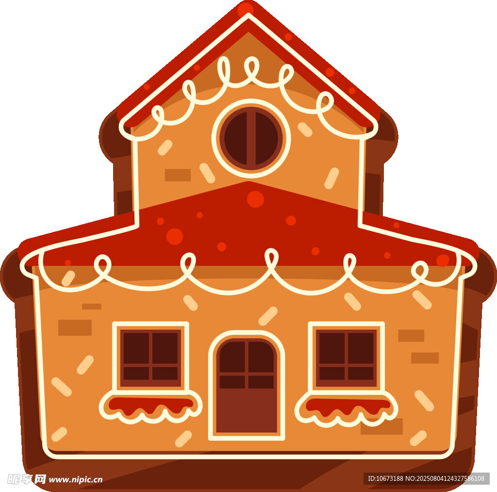 可爱姜饼屋造型建筑