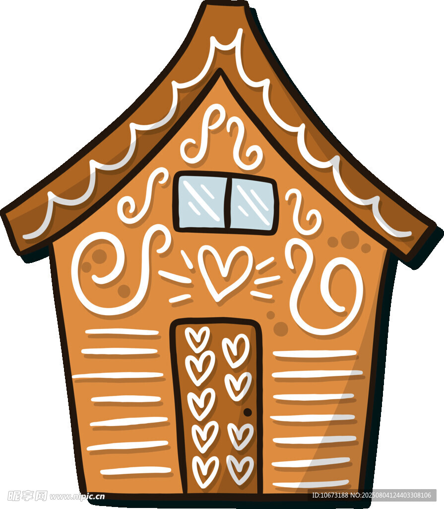 姜饼小屋插画
