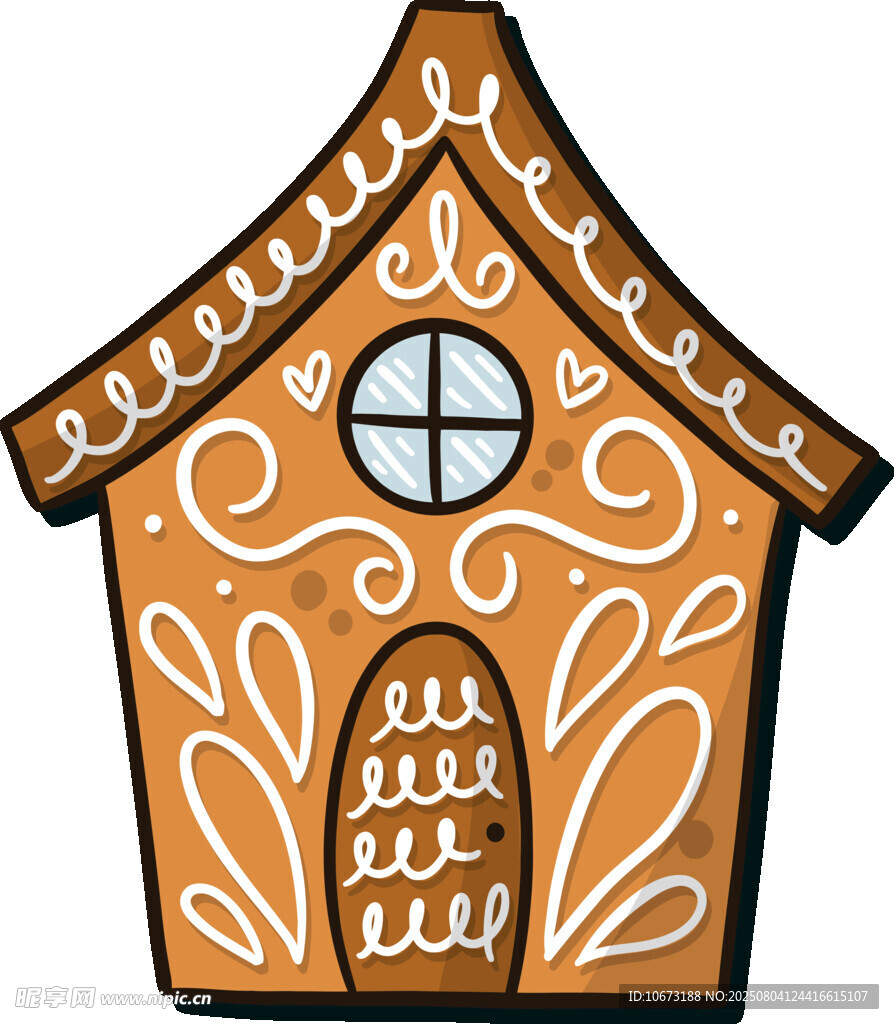 姜饼小屋插画