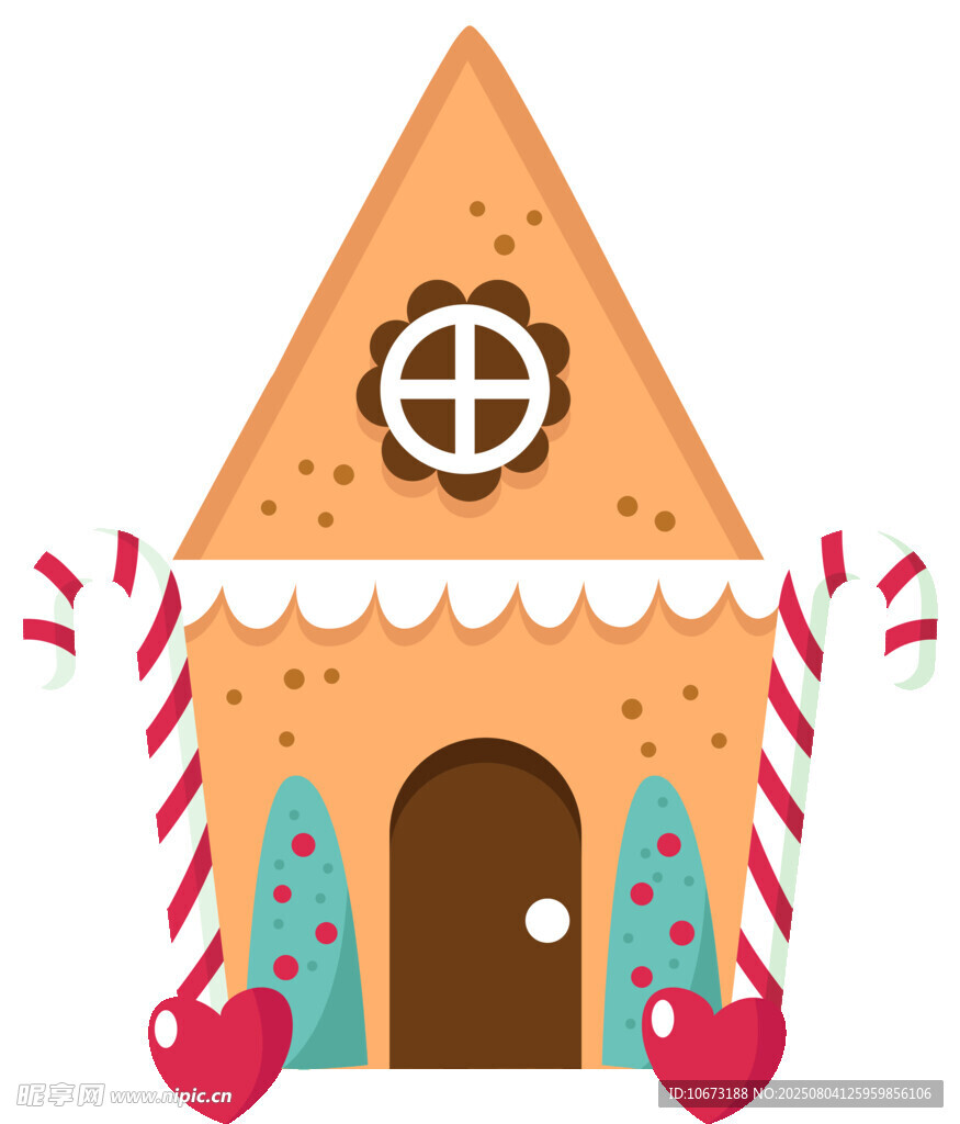 姜饼小屋插画