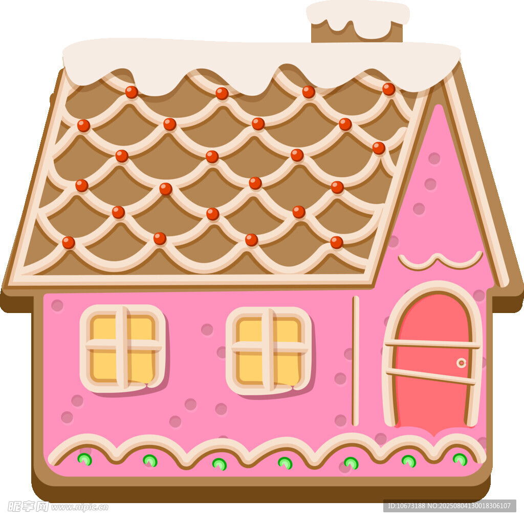 粉色姜饼小屋