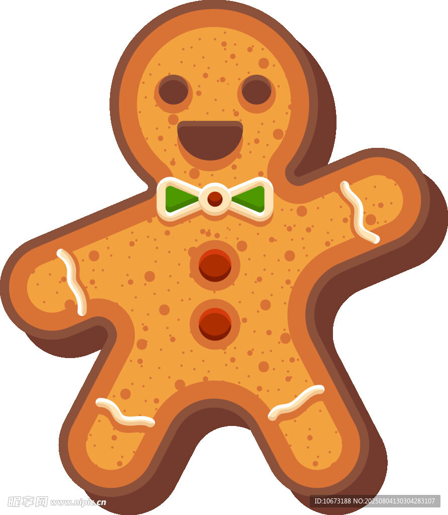 可爱姜饼人形象