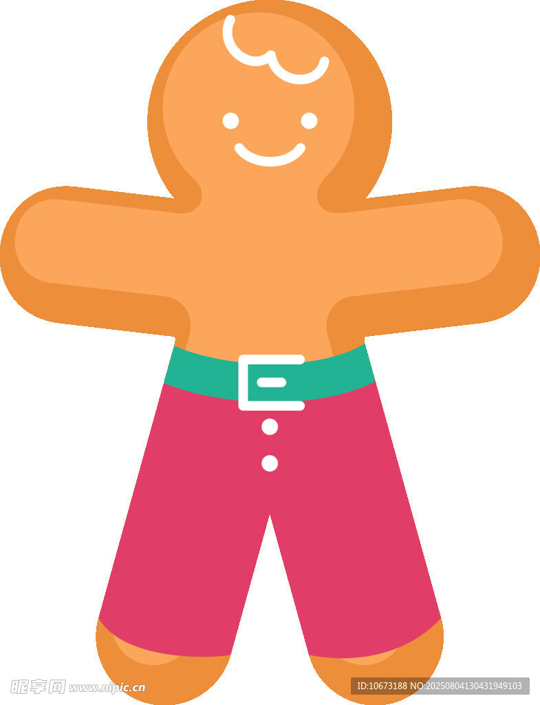 可爱姜饼人形象