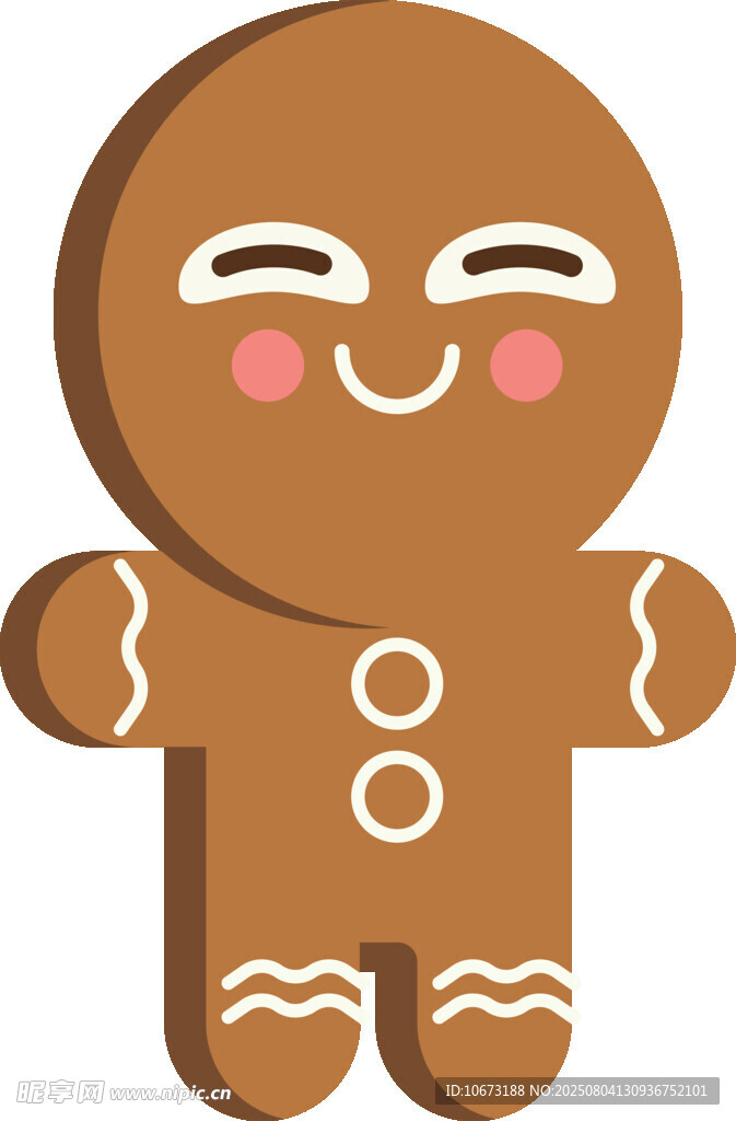 可爱姜饼人形象