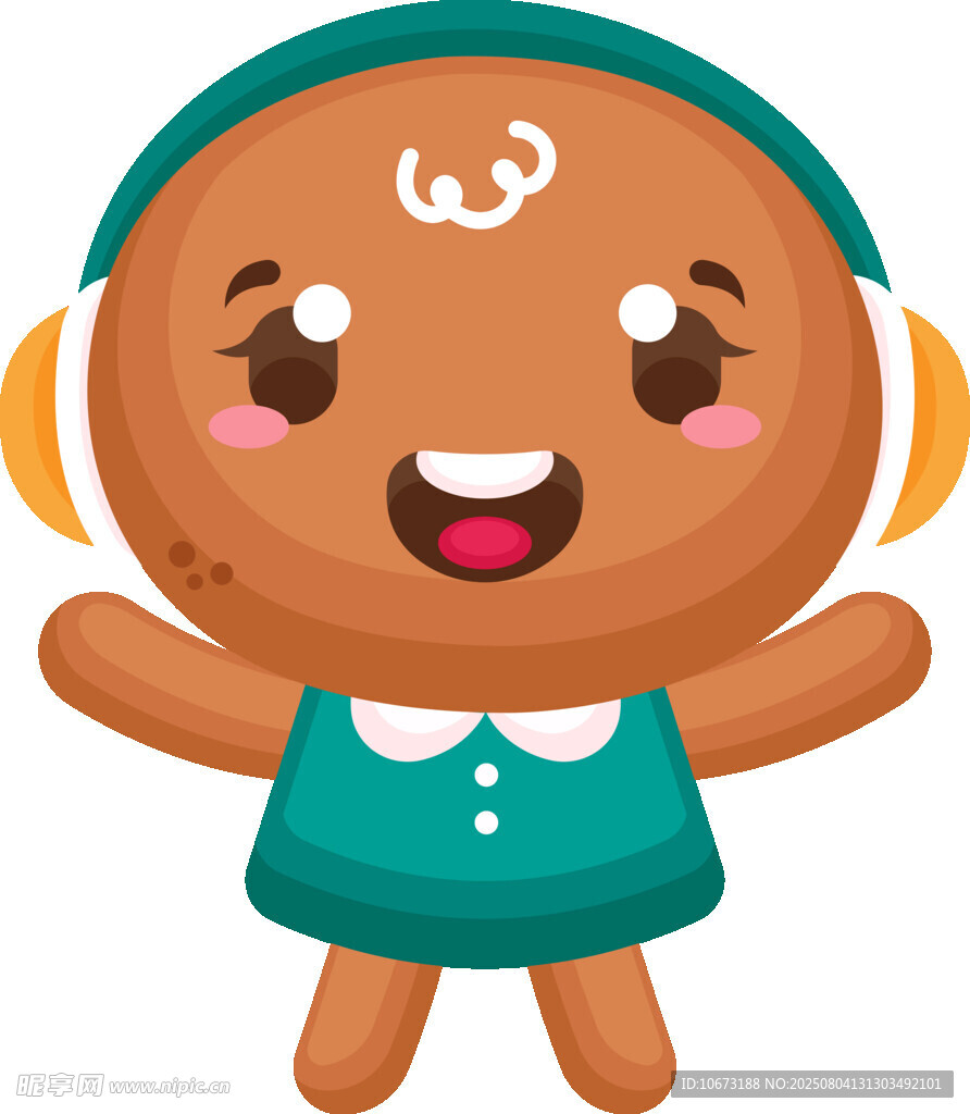 可爱姜饼人形象